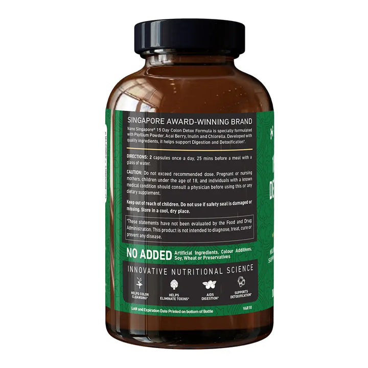 15 Day Colon Detox Formula - 60 CT Nano Singapore