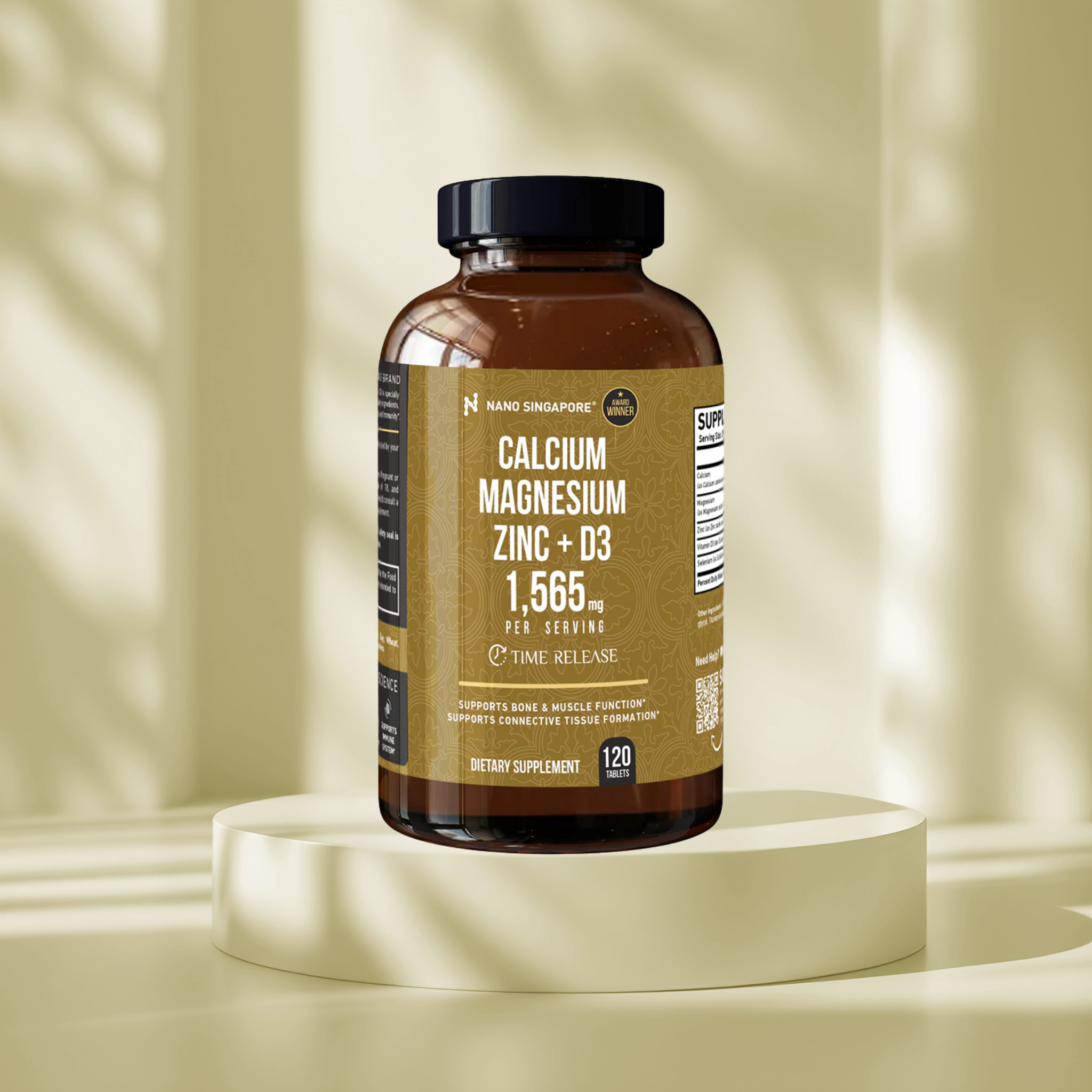 Calcium Magnesium Zinc + D3 - 120ct