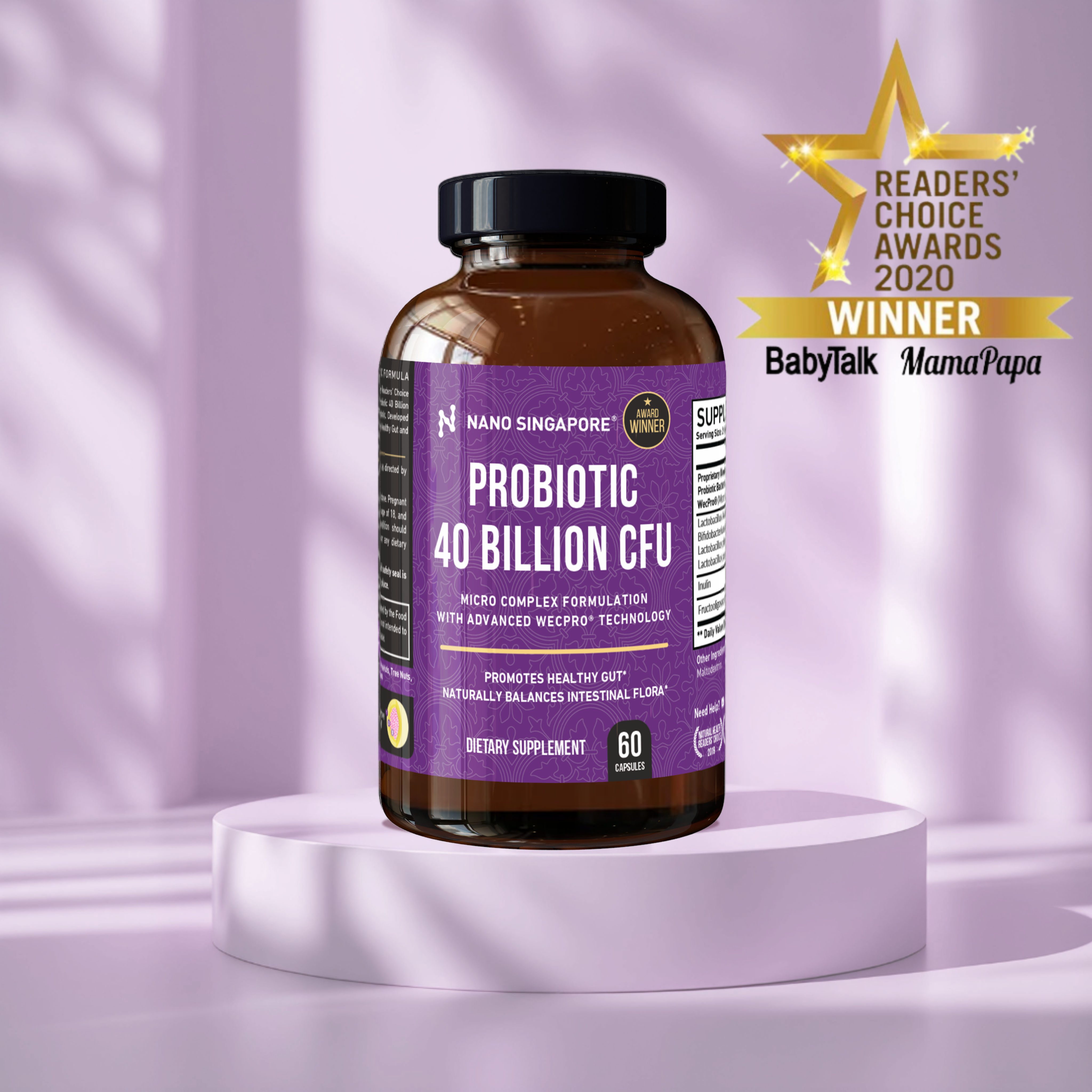 Probiotic 40 Billion CFU - 60ct — 3-Pack