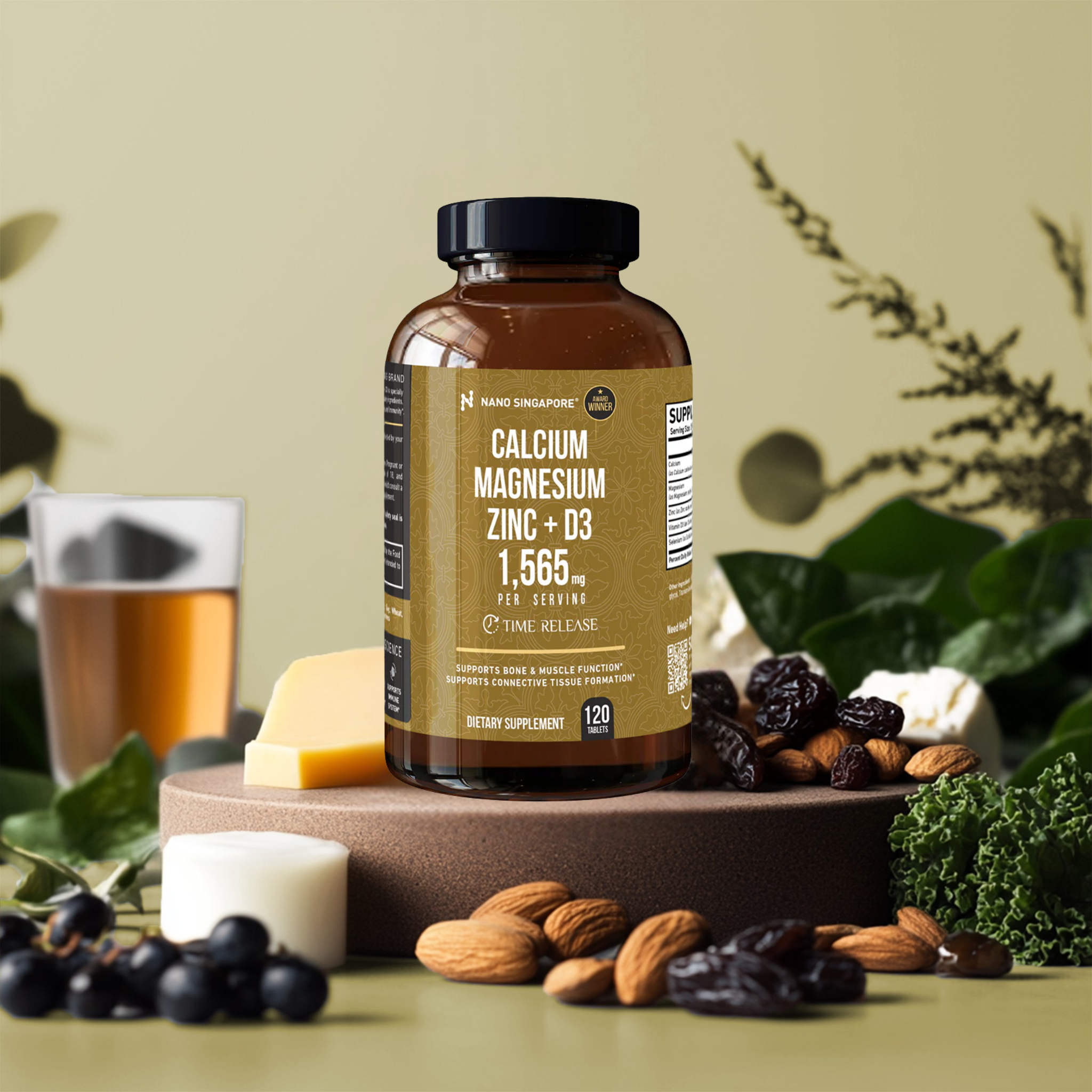 Calcium Magnesium Zinc + D3 - 120ct