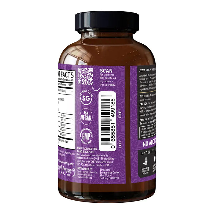 Digestive Wellness Formula - 60ct Nano Singapore