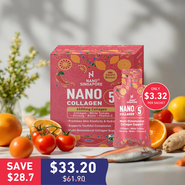 [FLASH SALE] Nano Collagen 5+ Drink - 30ml / 10 Sachets (EXP. NOV. 2025)