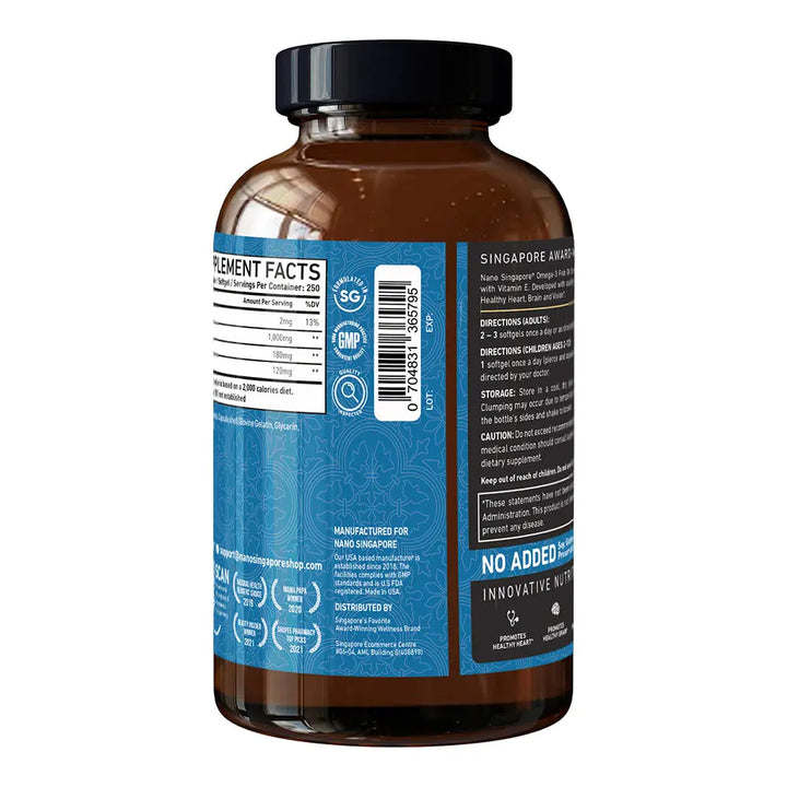 Omega-3 Fish Oil Extreme - 250ct Nano Singapore