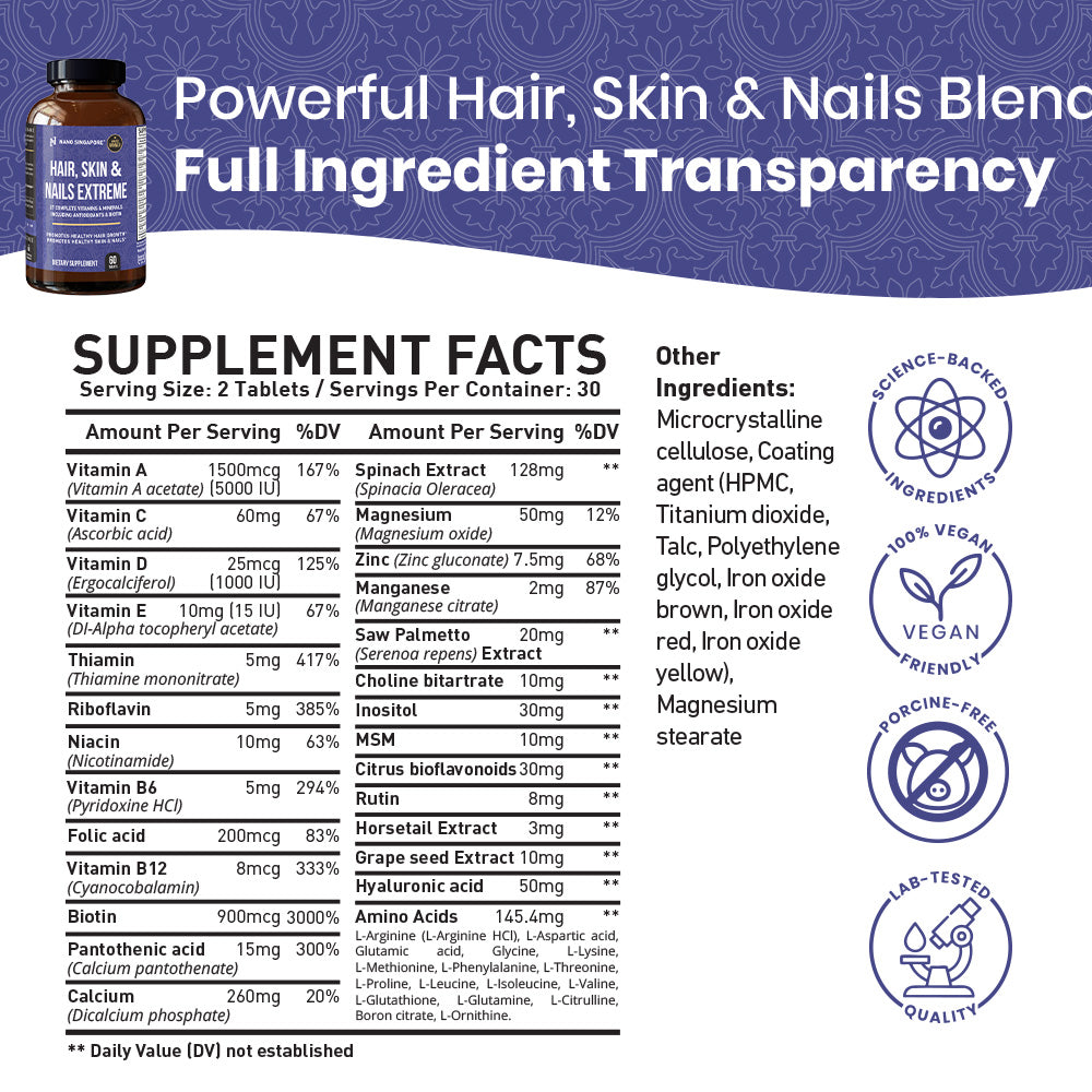 Hair Skin & Nails Extreme - 60ct