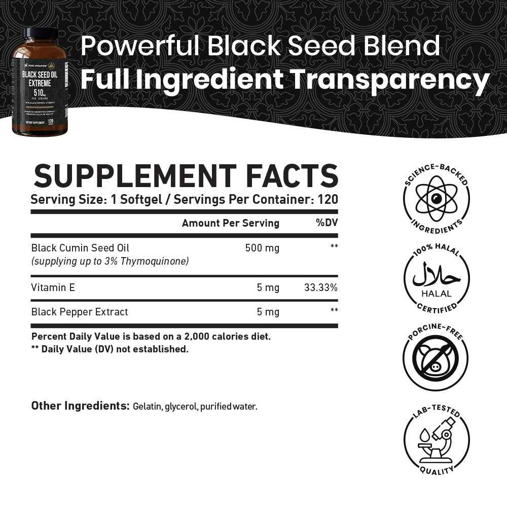 Black Seed Oil Extreme - 120ct