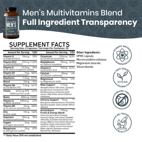 Vitality Formula Men's Multivitamin - 180ct