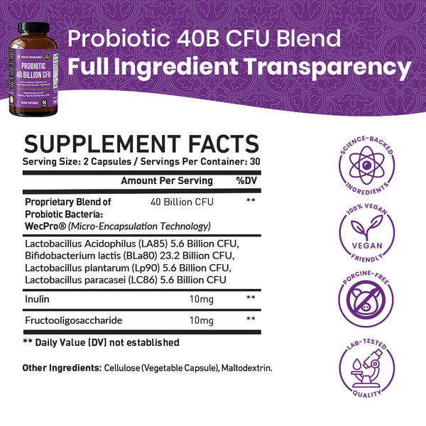 Probiotic 40 Billion CFU - 60ct