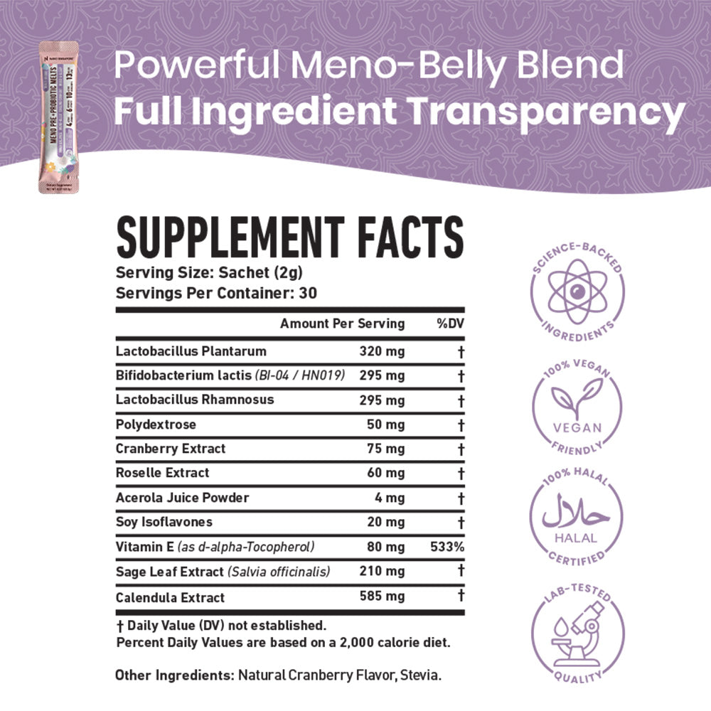 Meno Pre+Probiotic Melts
