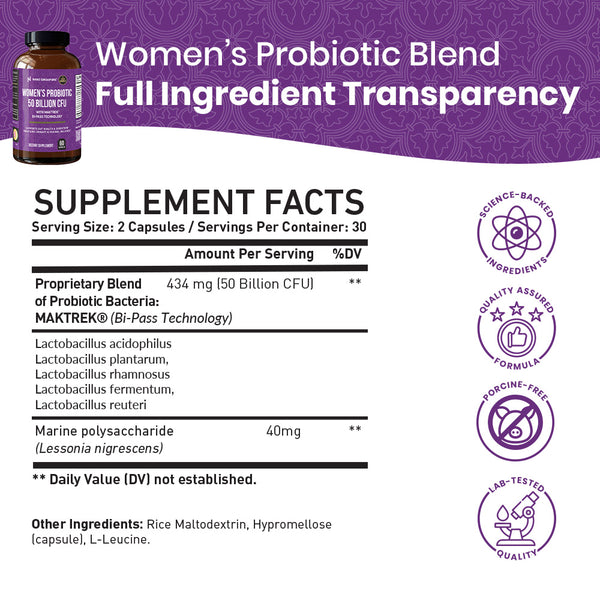 Women's Probiotic 50B CFU - 60ct