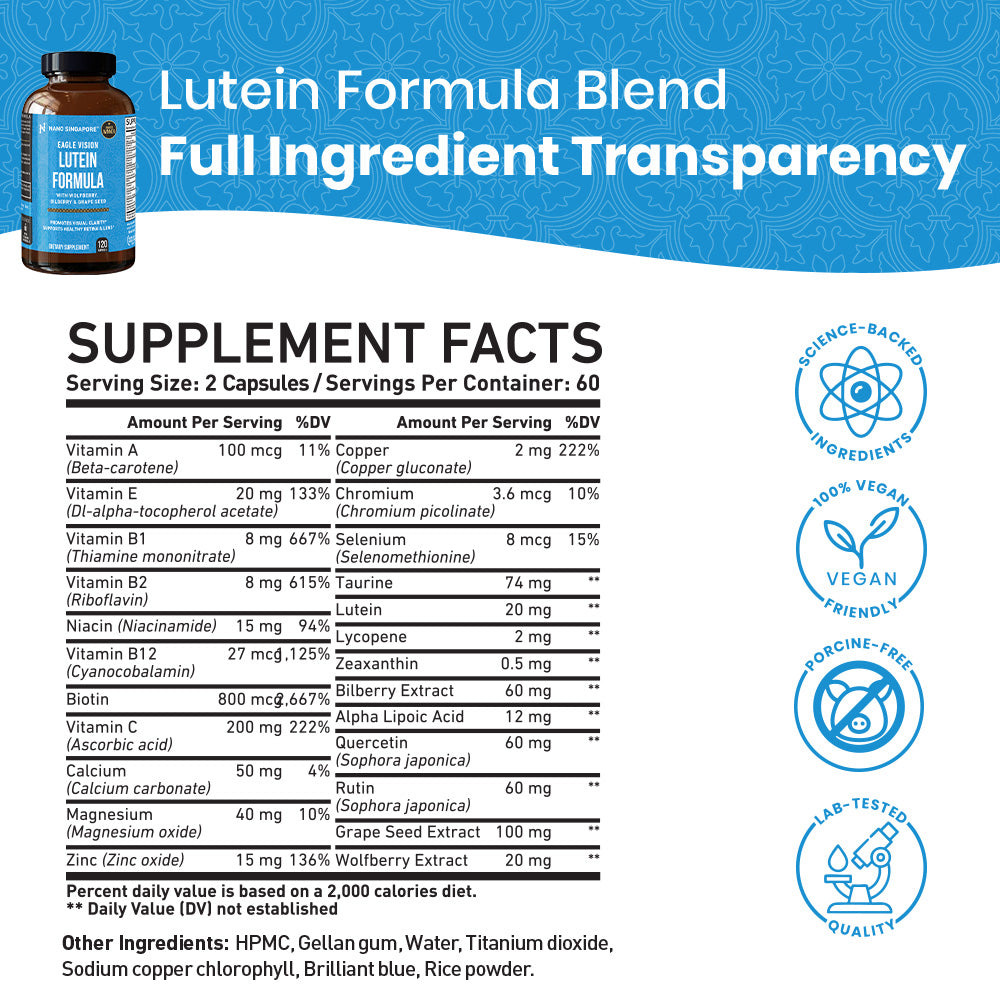 Eagle Vision Lutein Formula - 60ct