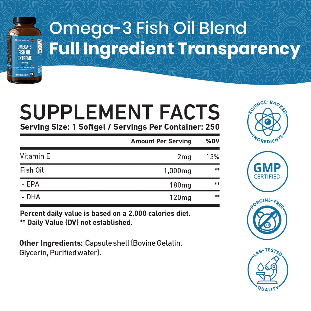 Omega-3 Fish Oil Extreme - 250ct