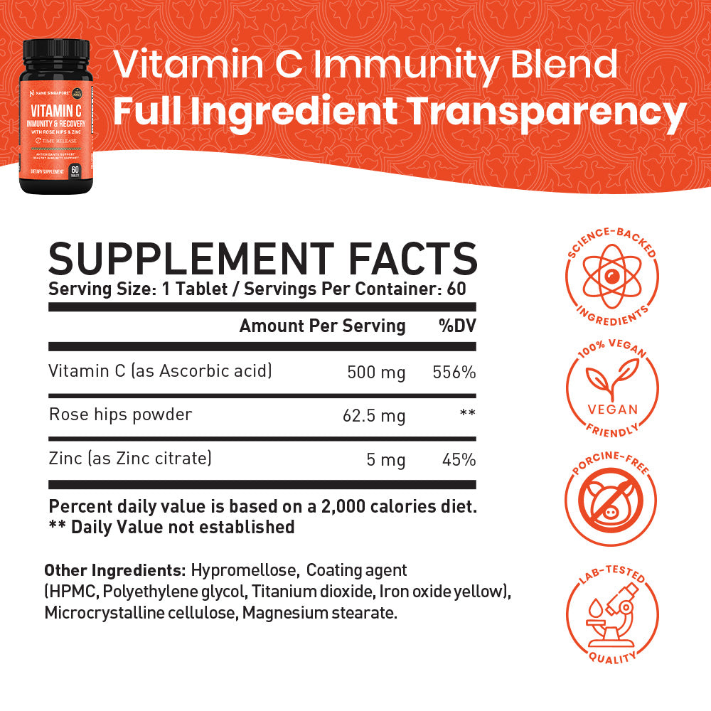[Bundle of 2] Vitamin C Immunity & Recovery - 120ct