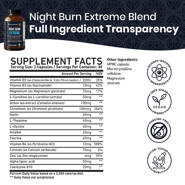 Night Burn Extreme - 60ct
