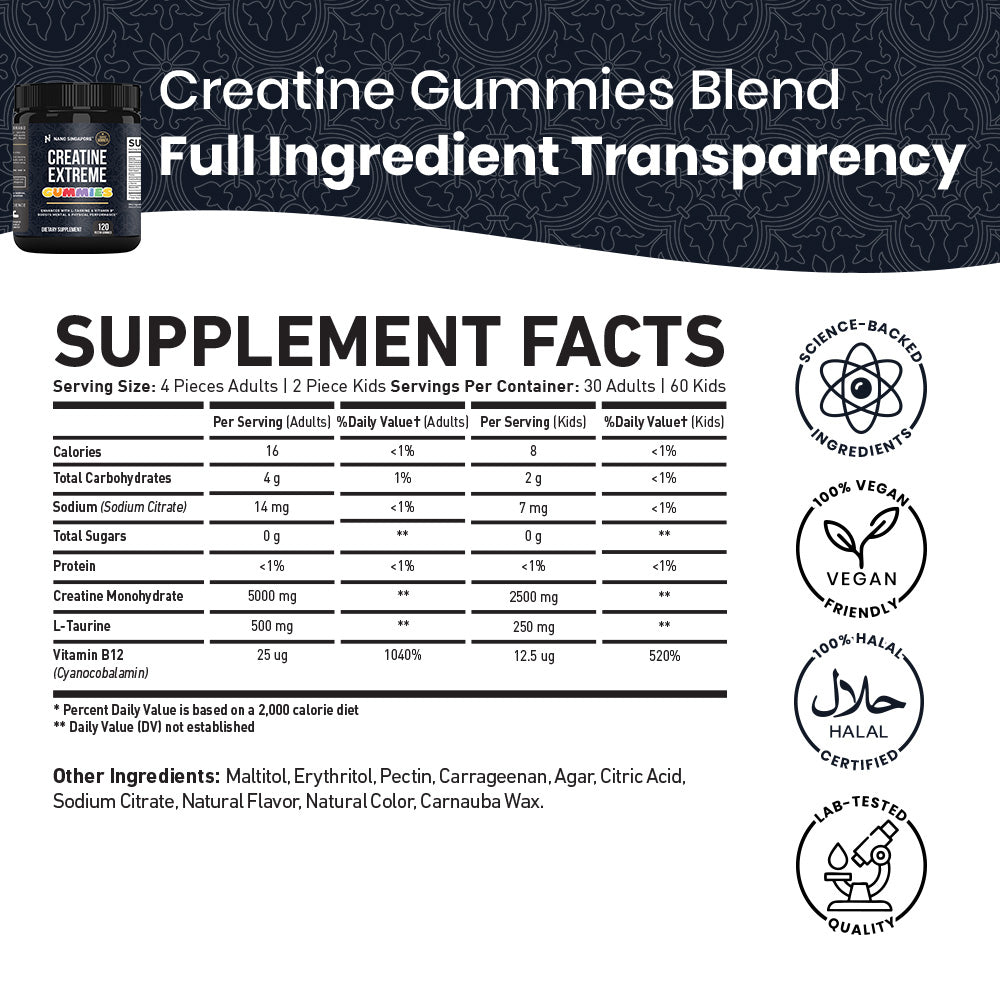 Creatine Extreme Gummies - 120ct