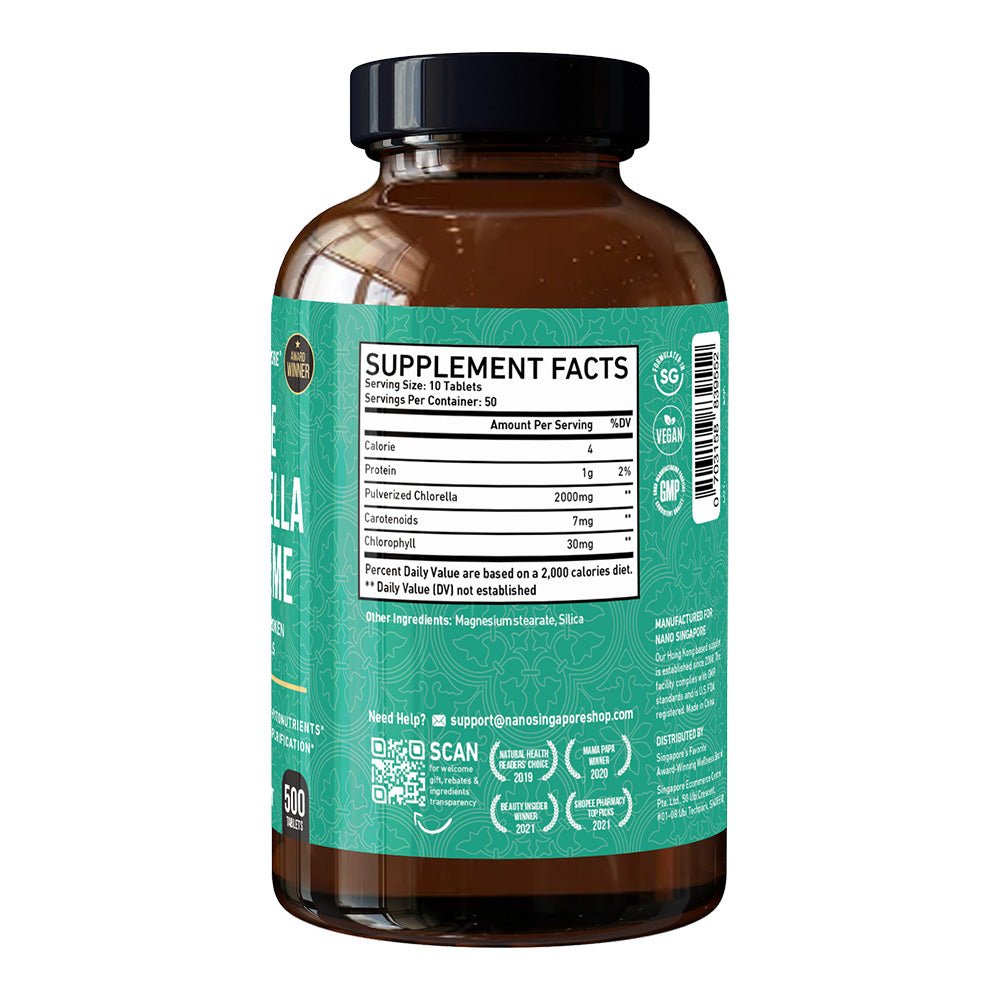 Pure Chlorella Supreme - 500ct