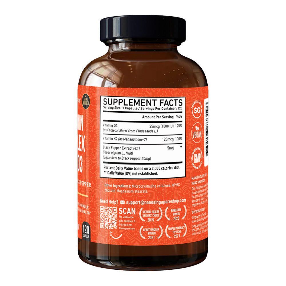 Vitamin Complex K2 + D3 - 120ct
