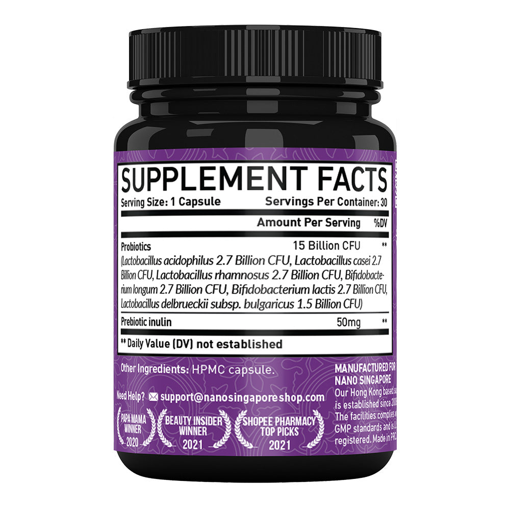 Prebiotic with Probiotics 15B CFU - 30ct