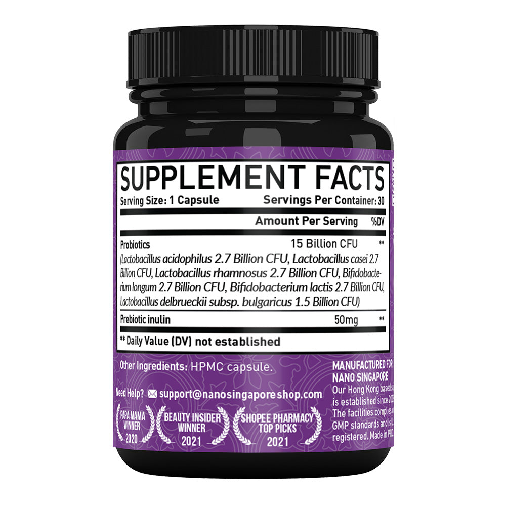 Prebiotic with Probiotics 15B CFU - 30ct