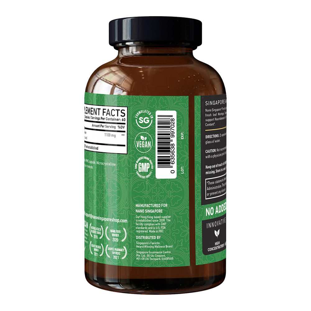 Fresh Leaf Pure Moringa 1,100mg - 120ct