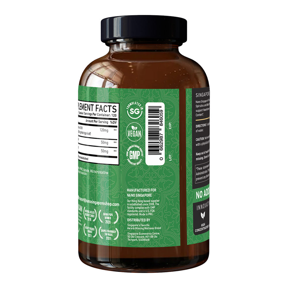Fresh Leaf Pure Moringa 6,000mg - 120ct