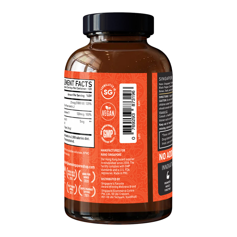 Vitamin Complex K2 + D3 - 120ct