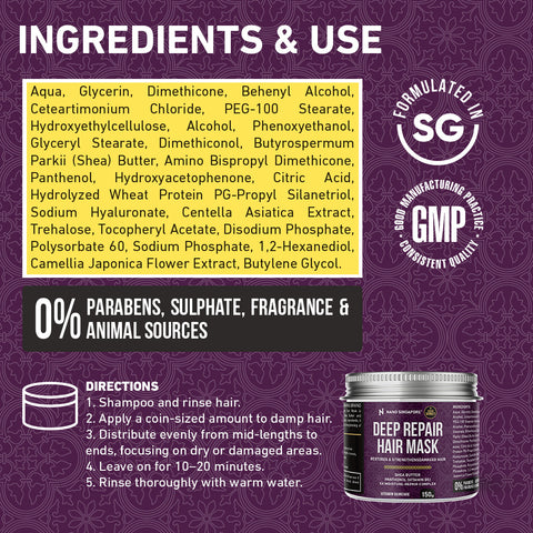 [1-FOR-1 DEALS] Deep Repair Hair Mask - 150g