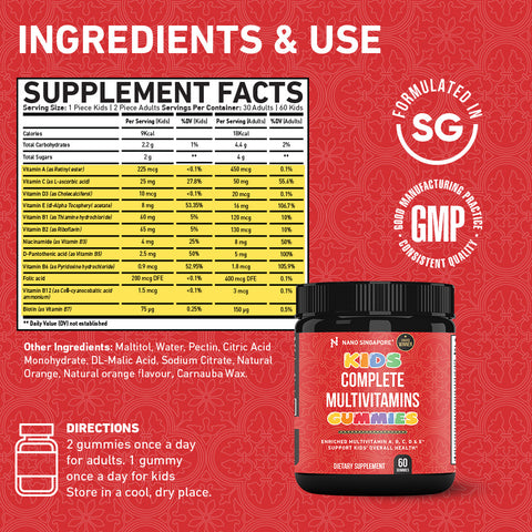 Kids Complete Multivitamins Gummies - 60ct