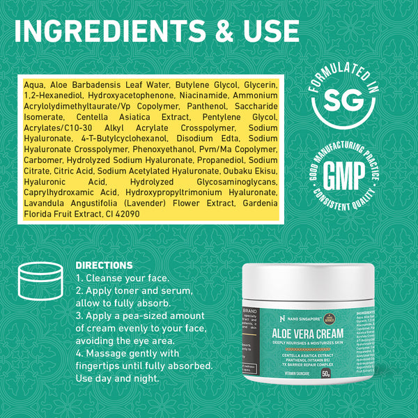 [1-FOR-1 DEALS] Aloe Vera Cream - 50g