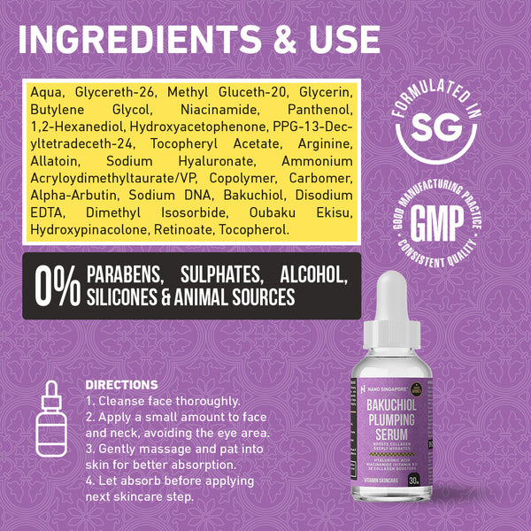 [1-FOR-1 DEALS] Bakuchiol Plumping Serum - 30ml