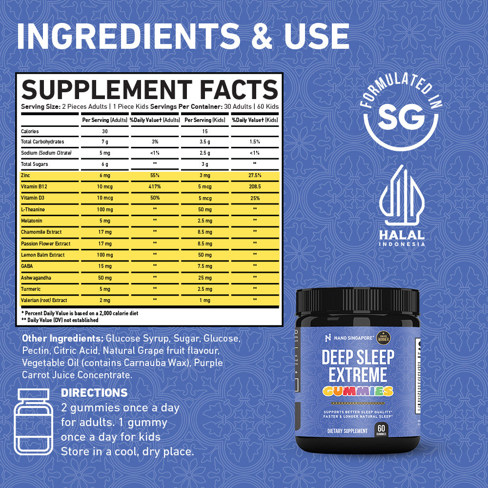 Deep Sleep Extreme Sleeping Gummies - 60ct