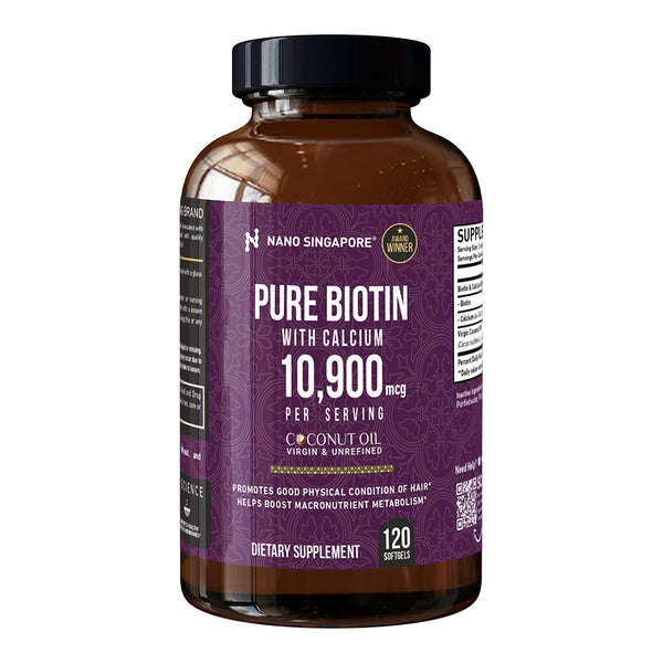 Pure Biotin with Calcium 10,900mcg - 120ct