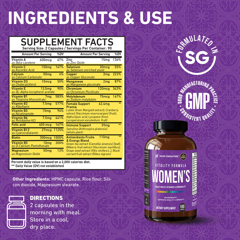 Vitality Formula Women's Multivitamin - 180ct