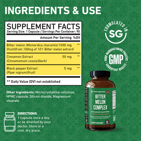 [1-FOR-1 DEALS] Bitter Melon Complex - 90ct