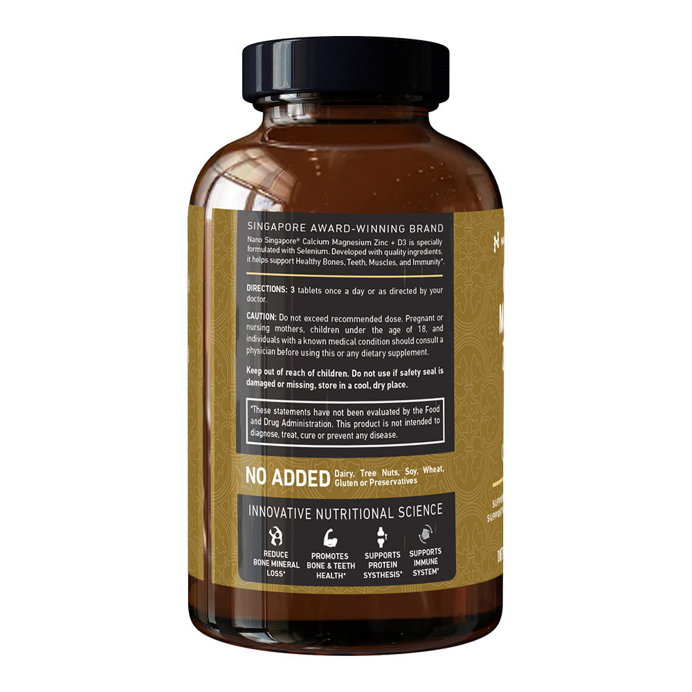 Calcium Magnesium Zinc + D3 - 120ct