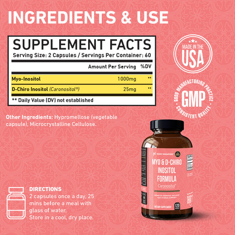 Myo & D-Chiro Inositol Formula - 120ct
