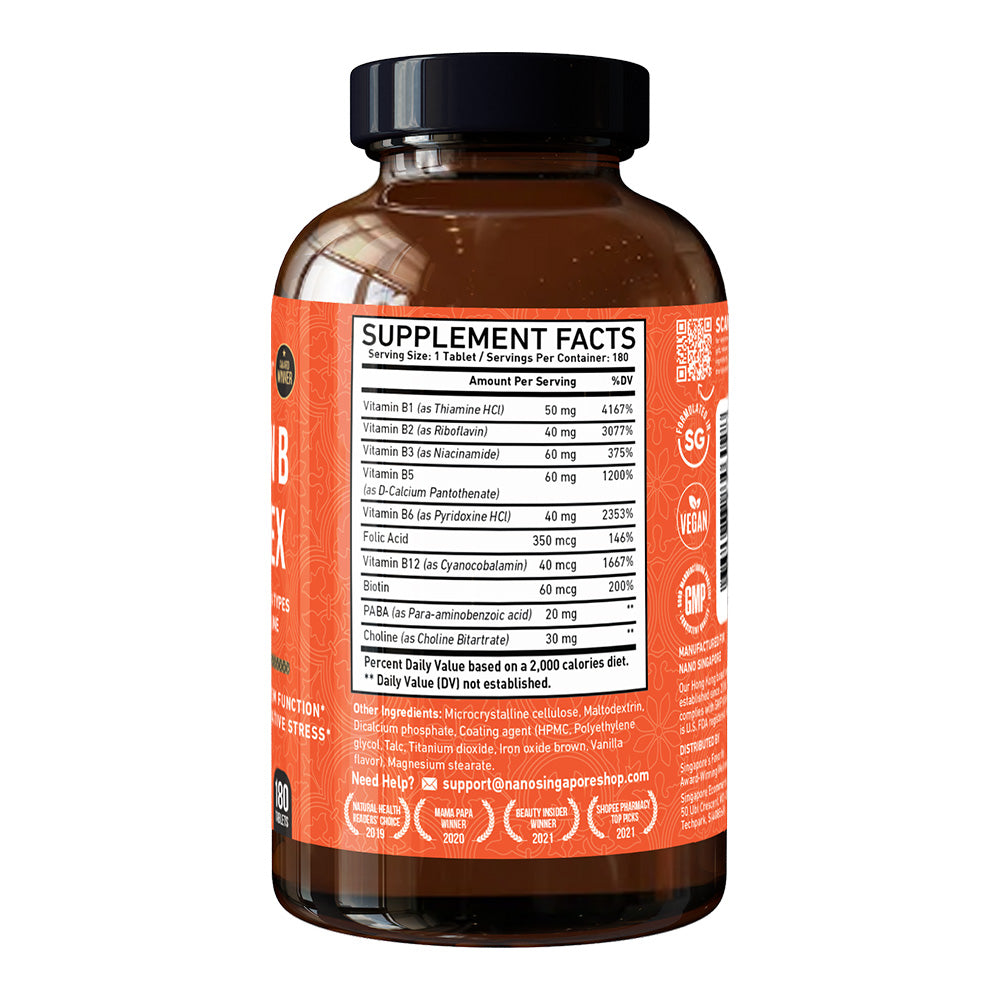 Vitamin B Complex - 180ct