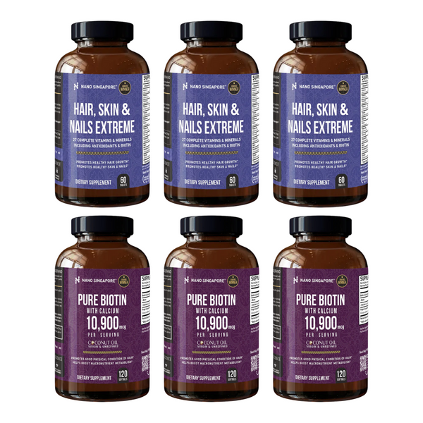[Value Bundle] Hair Skin & Nail + Pure Biotin - Revive & Regrow Hair Care Duo